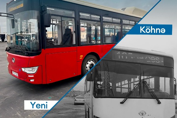 165 nömrəli marşrutun avtobusları yenilənir - FOTO